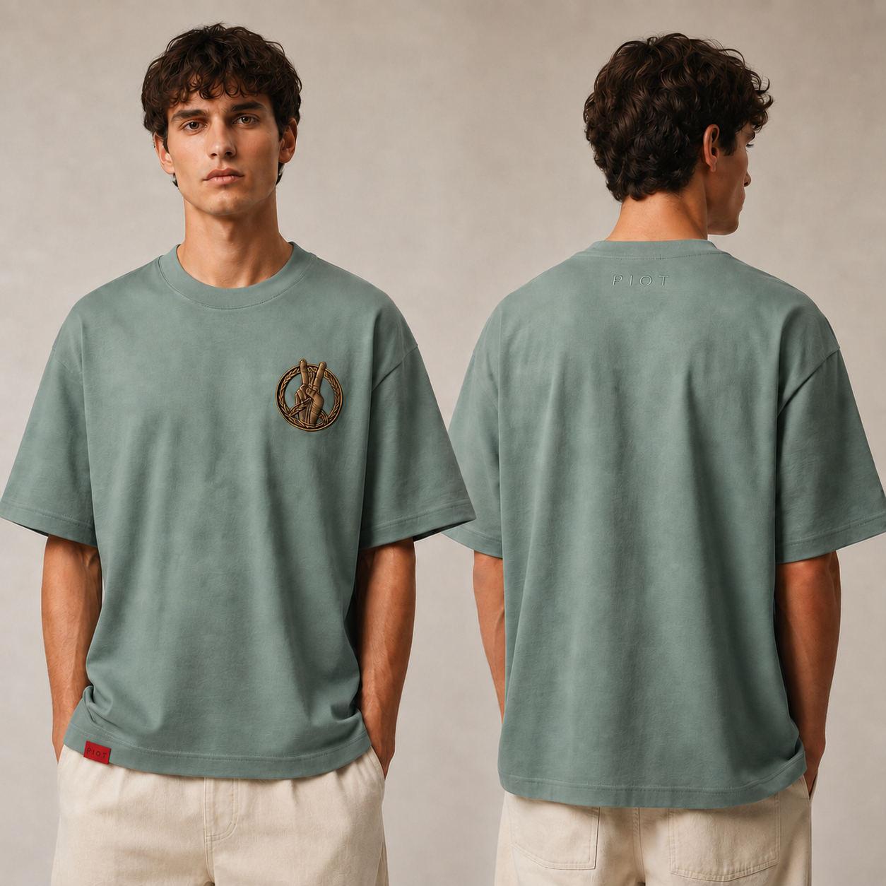 PIOT CLEAN GREEN BAY worn front and back